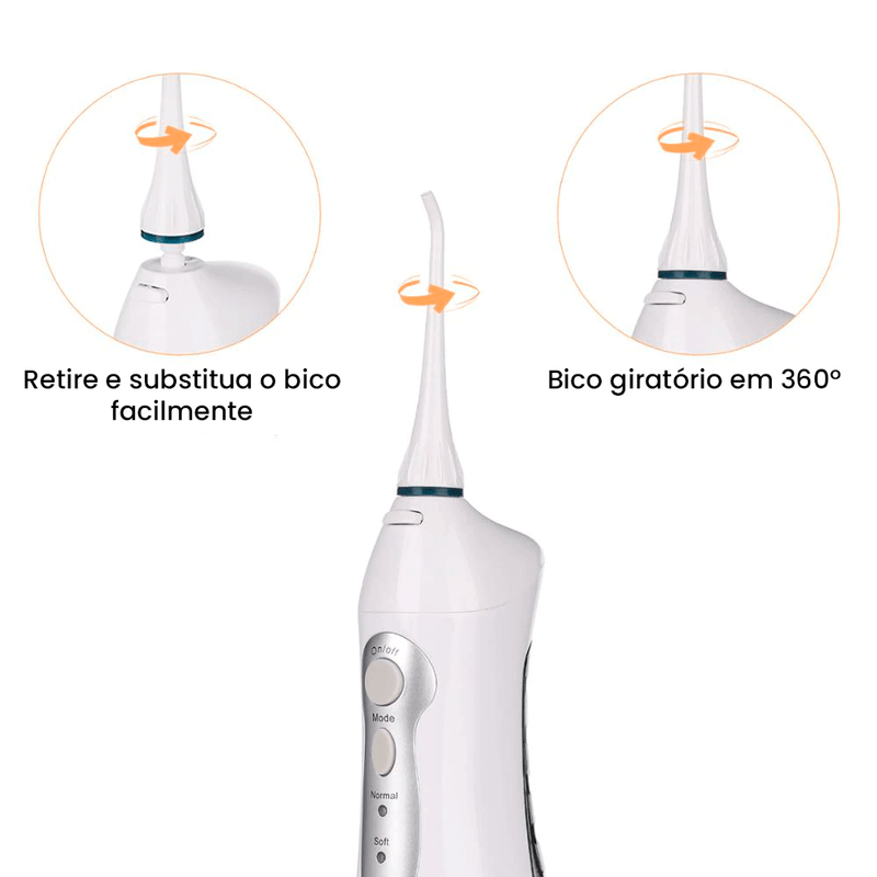 Irrigador Dental Deep Cleaning USB Recarregável