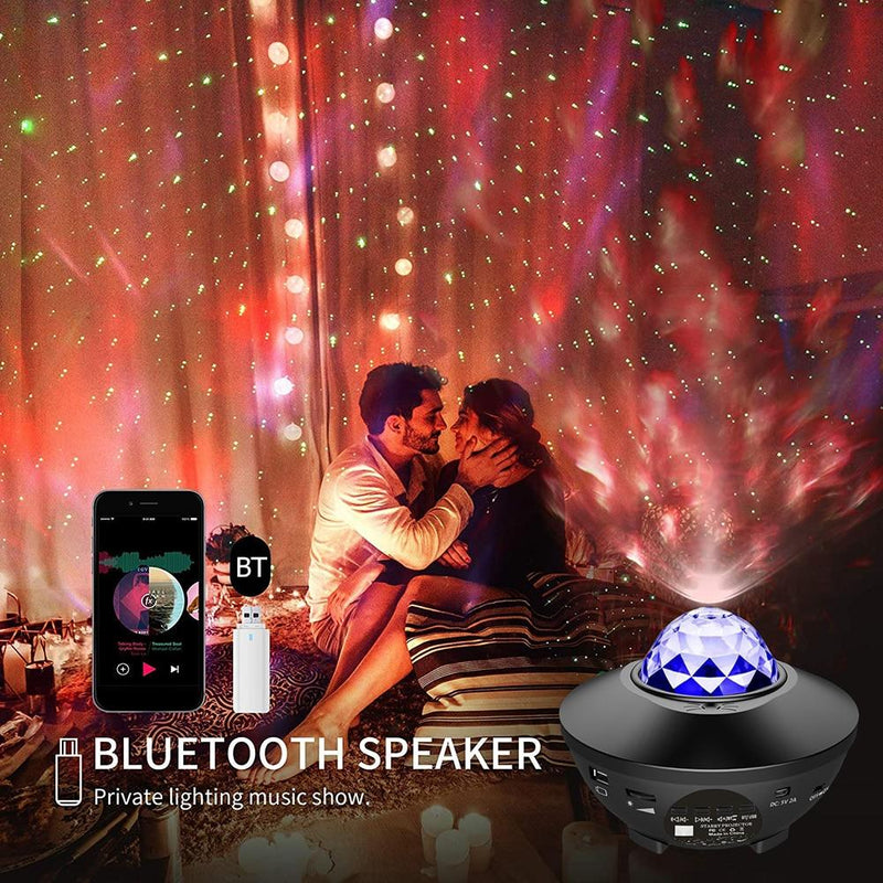 Projetor Galaxy™ e Caixa de Som Bluetooth